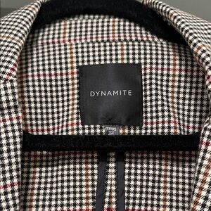 Dynamite Checkered Jacket with Red Accents